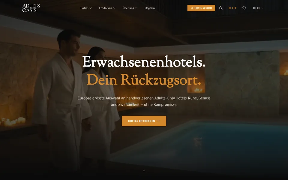 Startseite von Adults Oasis