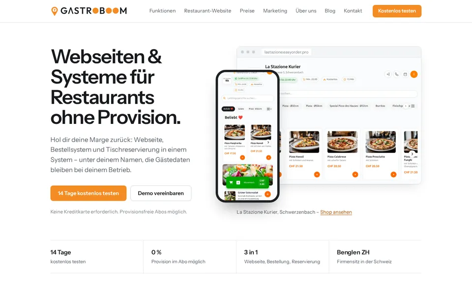 Startseite von GastroBoom